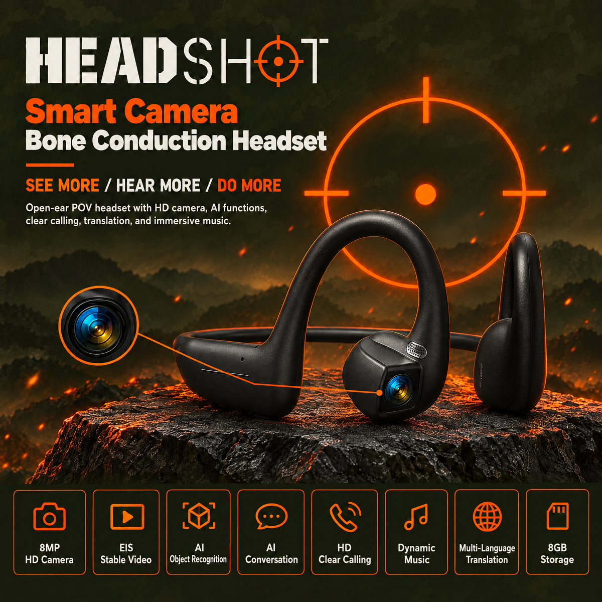 Headshot 2 in 1 headcam™